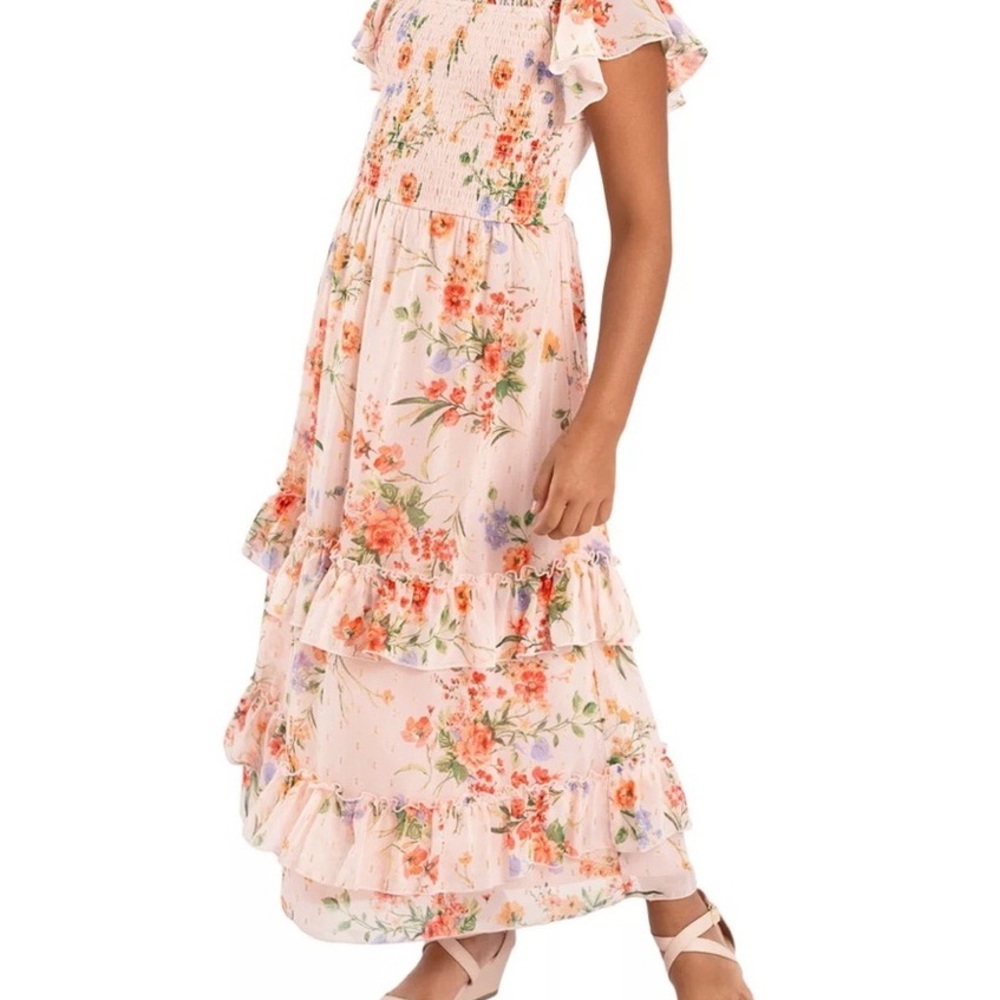 Floral Ruffle Maxi Dress